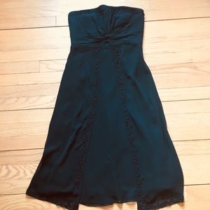 Strapless Black Dress with detail design